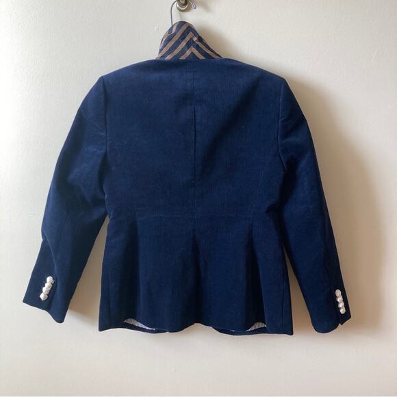 Corduroy Blazer J.Crew Campbell Blue Size 0 Petite NWT - Picture 2 of 11